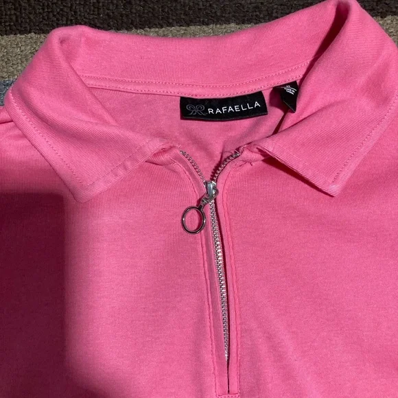 Rafaella Women's Soft Sleeveless Zipper Fashion Top Med - Picture 4 of 5